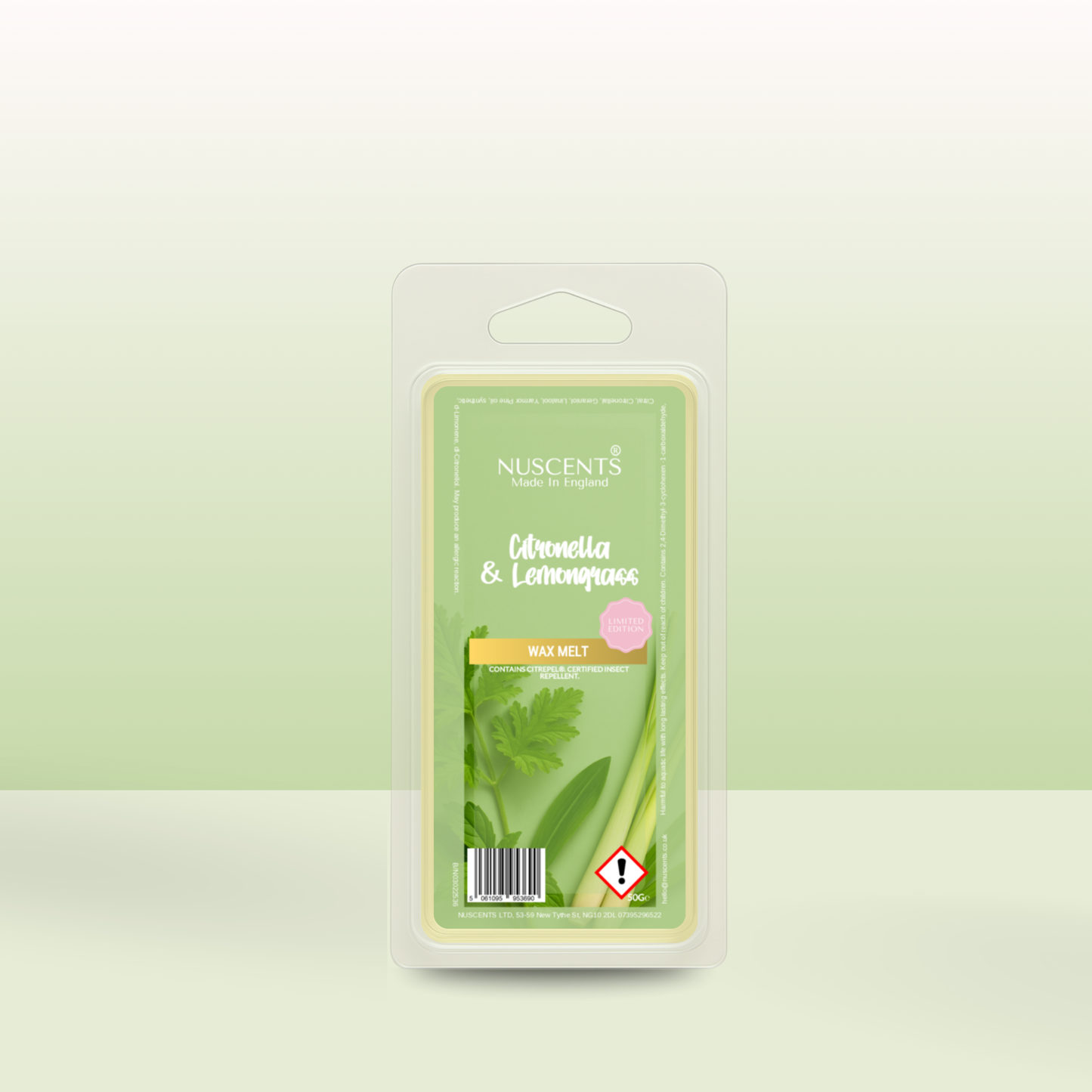 50g *LIMITED EDITION Citronella & Lemongrass Scented Wax Melt