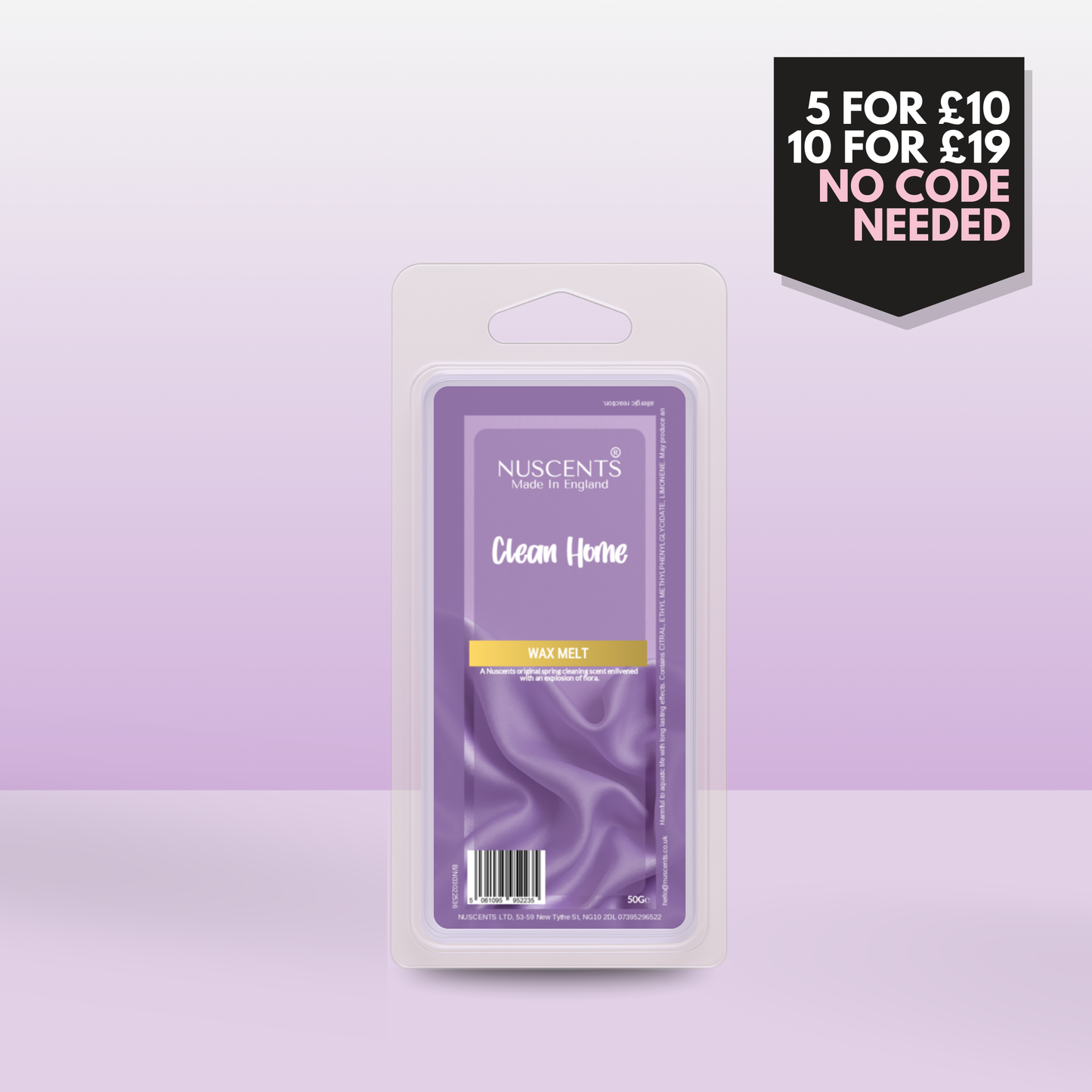 50g Clean Home Scented Wax Melt