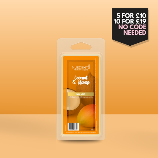 50g Coconut & Mango Scented Wax Melt