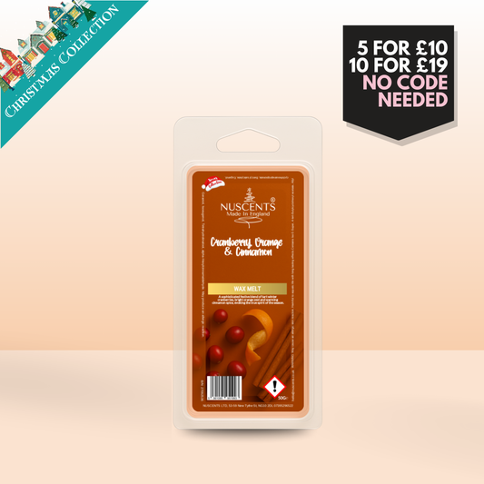 50g *CHRISTMAS Cranberry, Orange & Cinnamon Scented Wax Melt