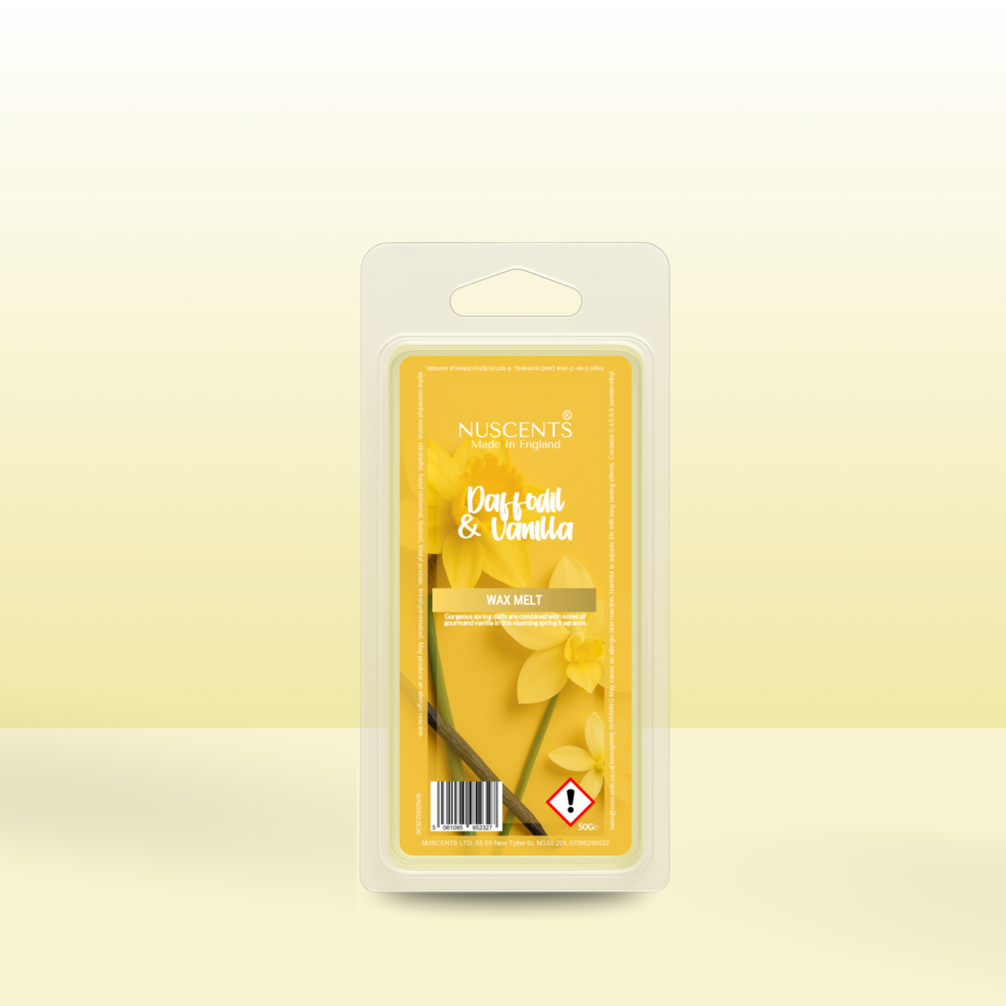 50g Daffodil & Vanilla Flower Scented Wax Melt