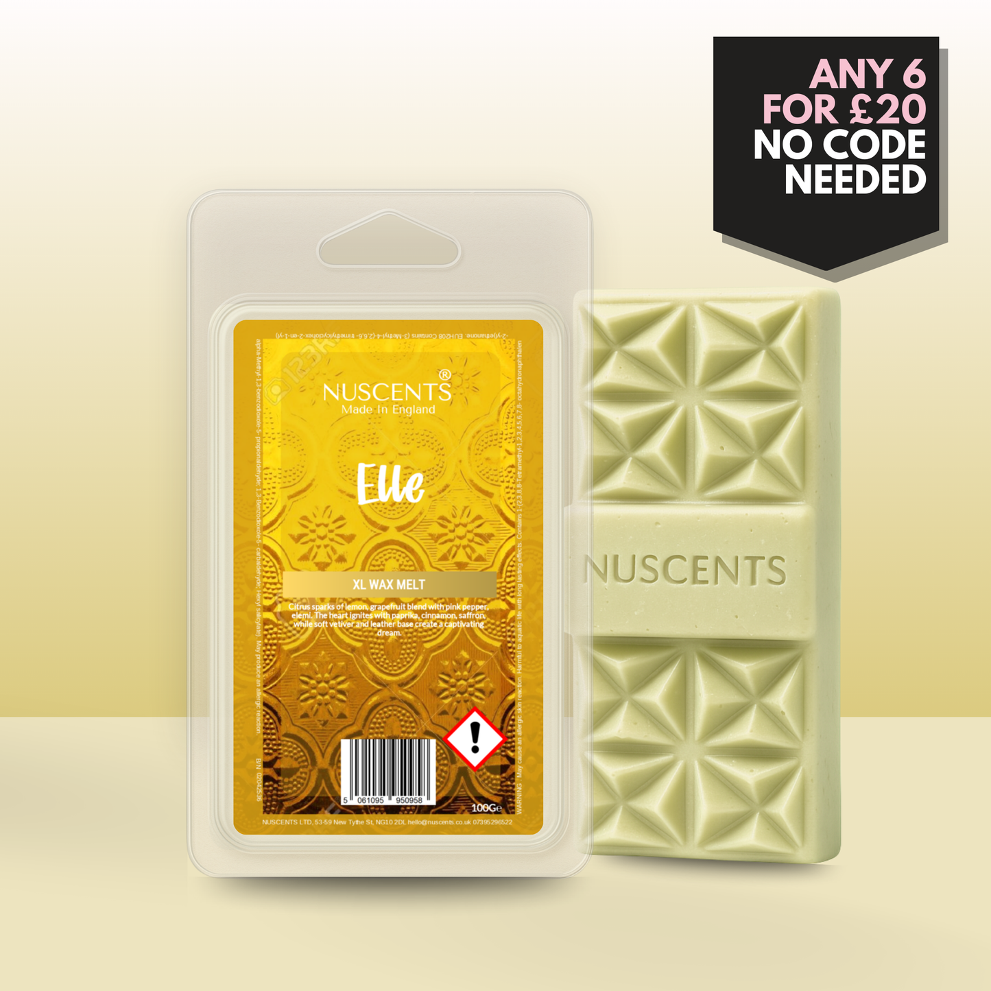 *LAST CHANCE Elle Wax Melt 100g XL