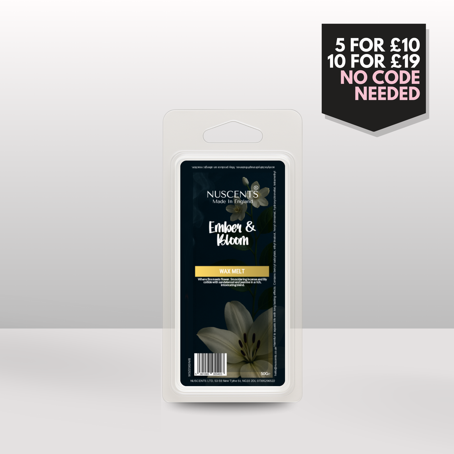 50g *NEW Ember & Bloom Scented Wax Melt