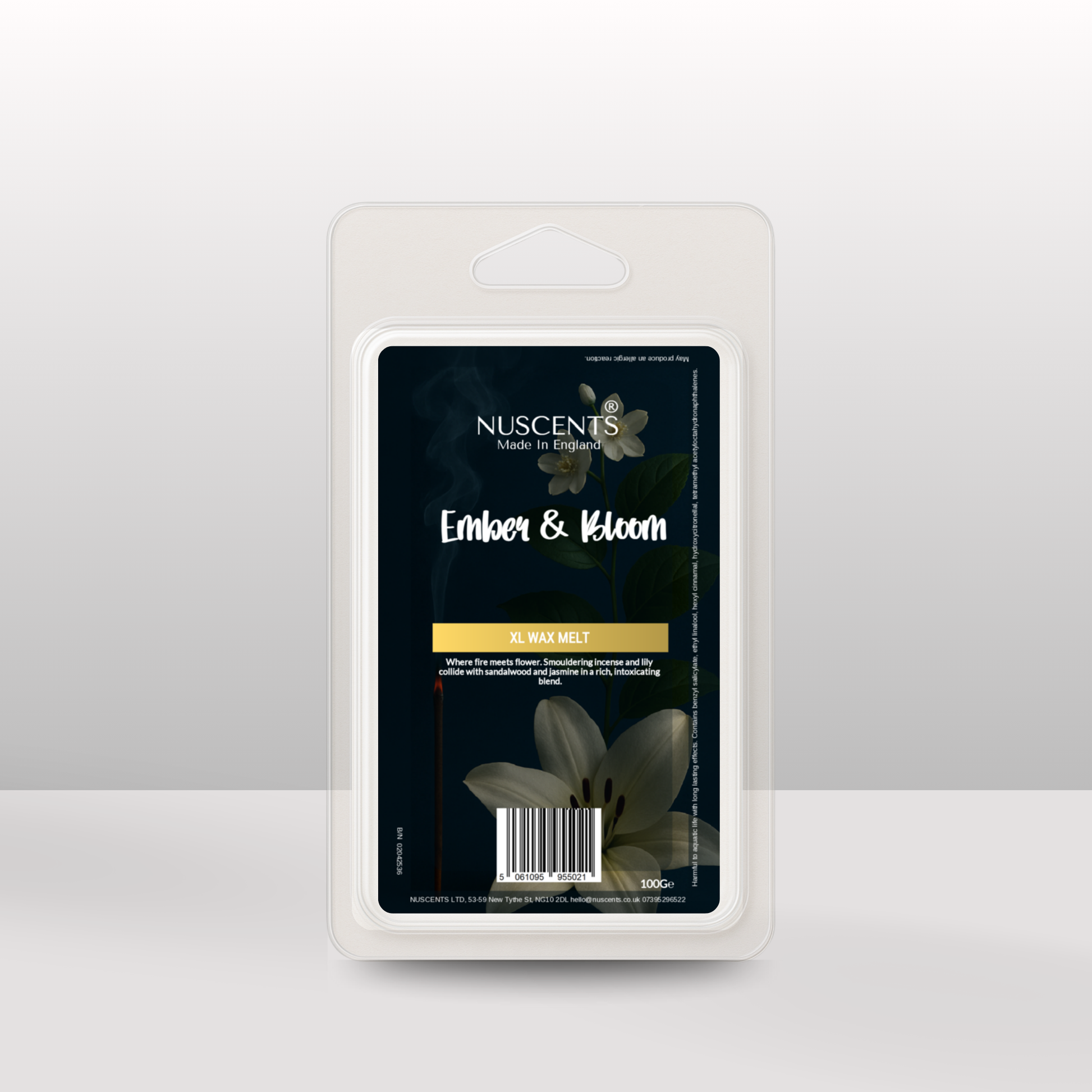 *NEW Ember & Bloom XL Wax Melt - Nuscents