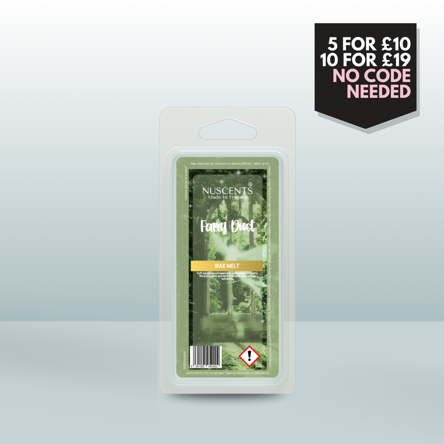 50g Fairy Dust Scented Wax Melt