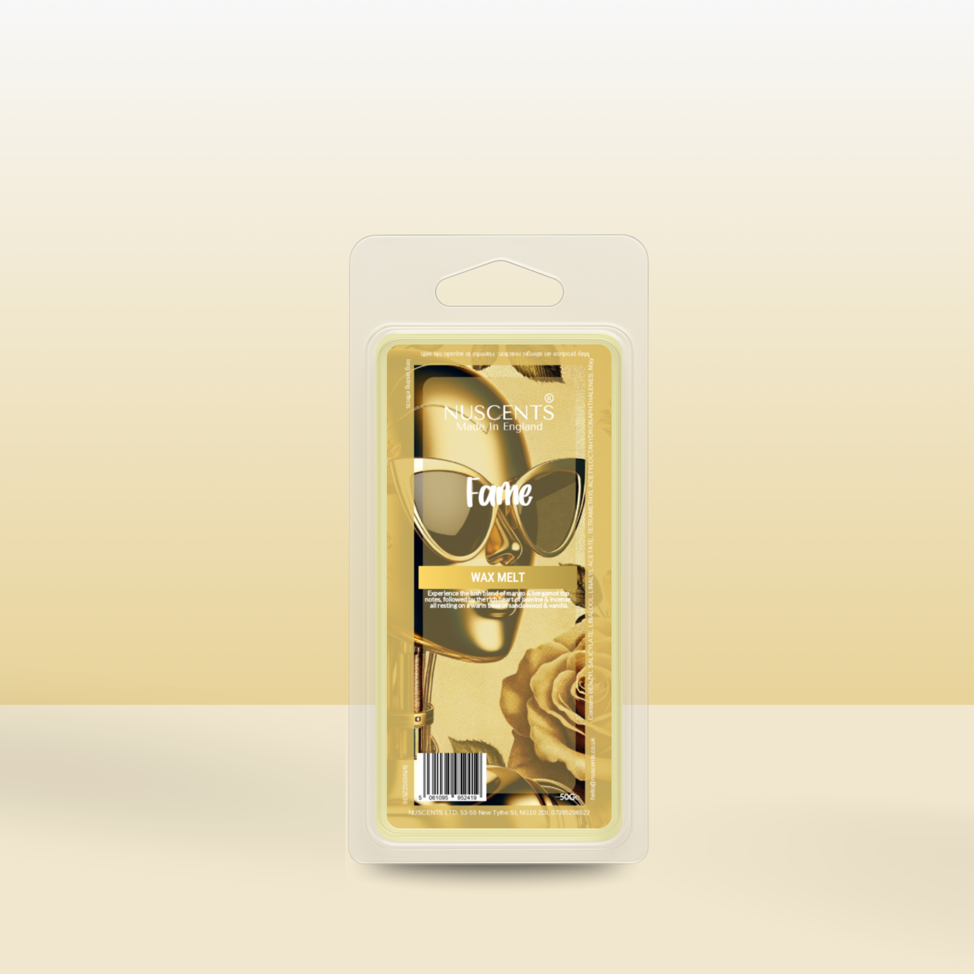 50g *LAST CHANCE Fame Scented Wax Melt - Nuscents
