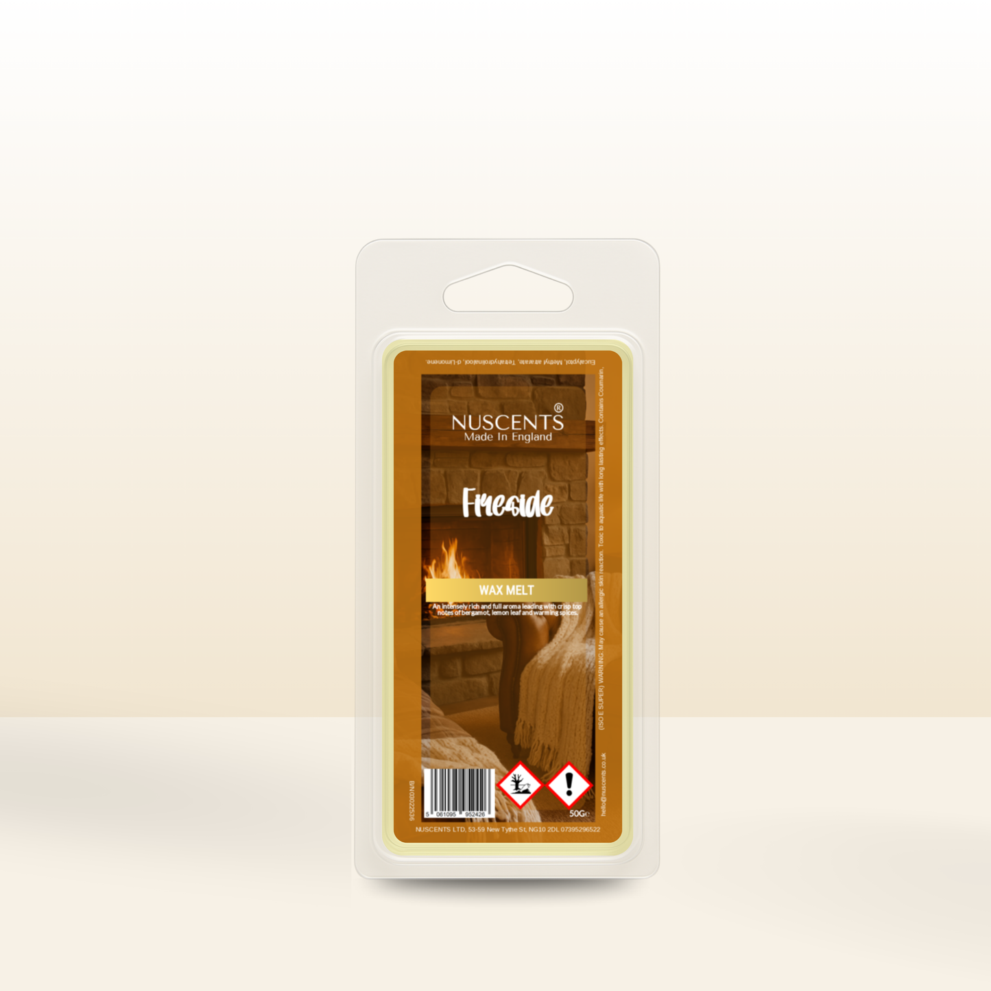 50g *LIMITED EDITION Fireside Scented Wax Melt - Nuscents