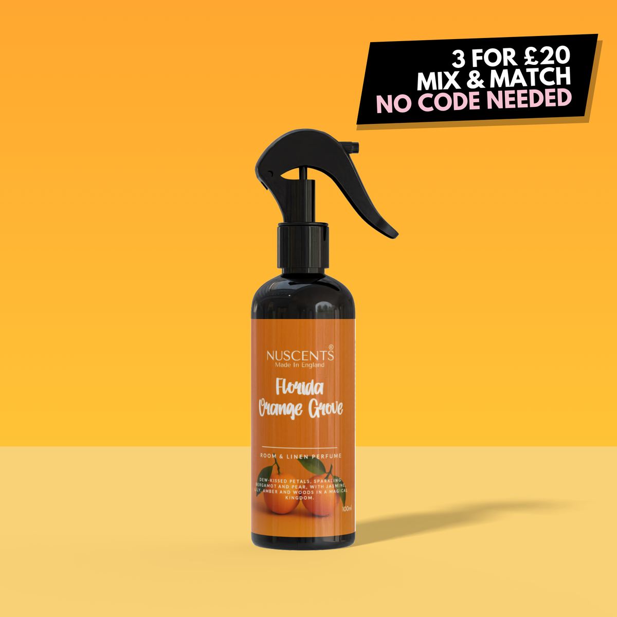 Florida Orange Grove Room & Linen Perfume Spray