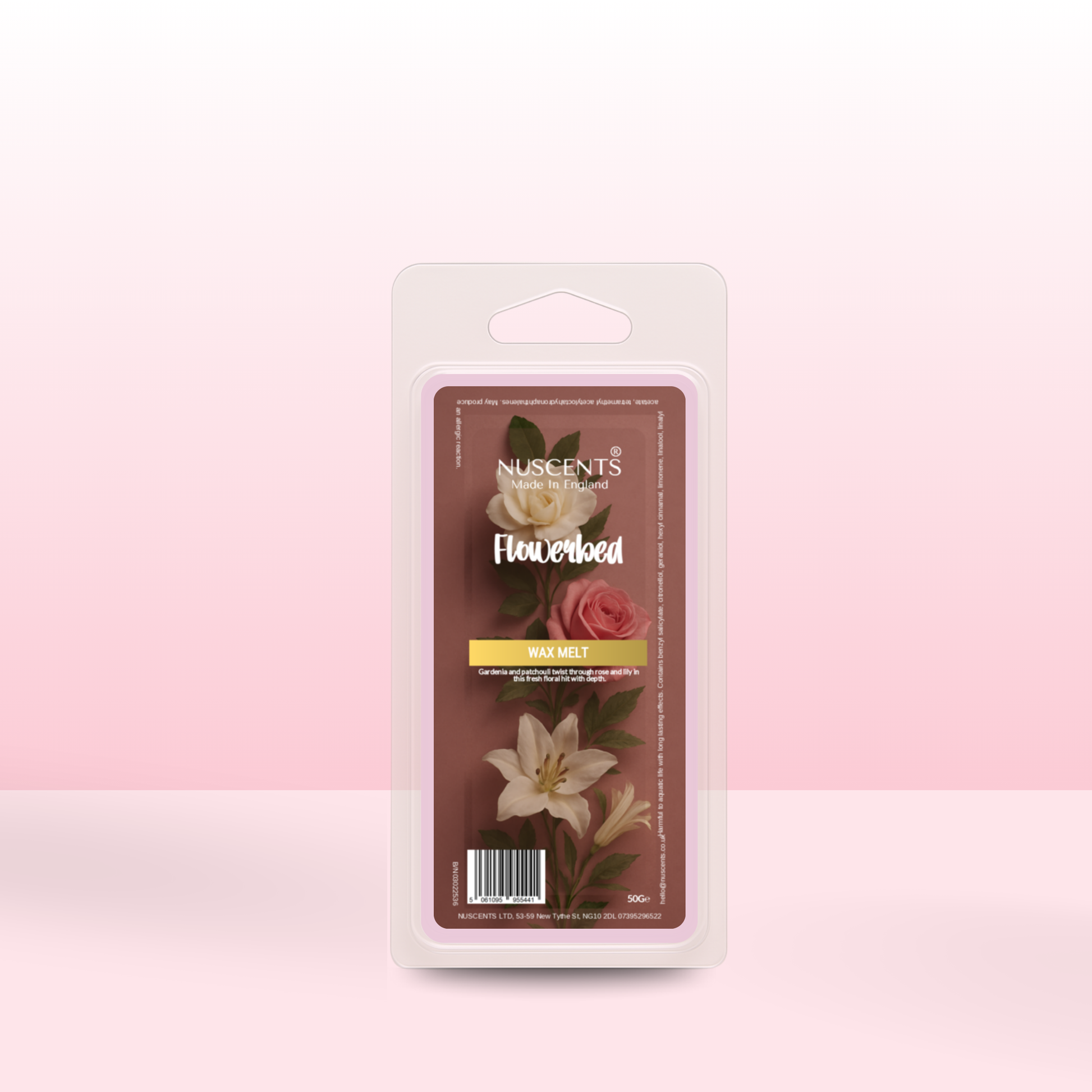 50g *NEW Flowerbed Scented Wax Melt - Nuscents