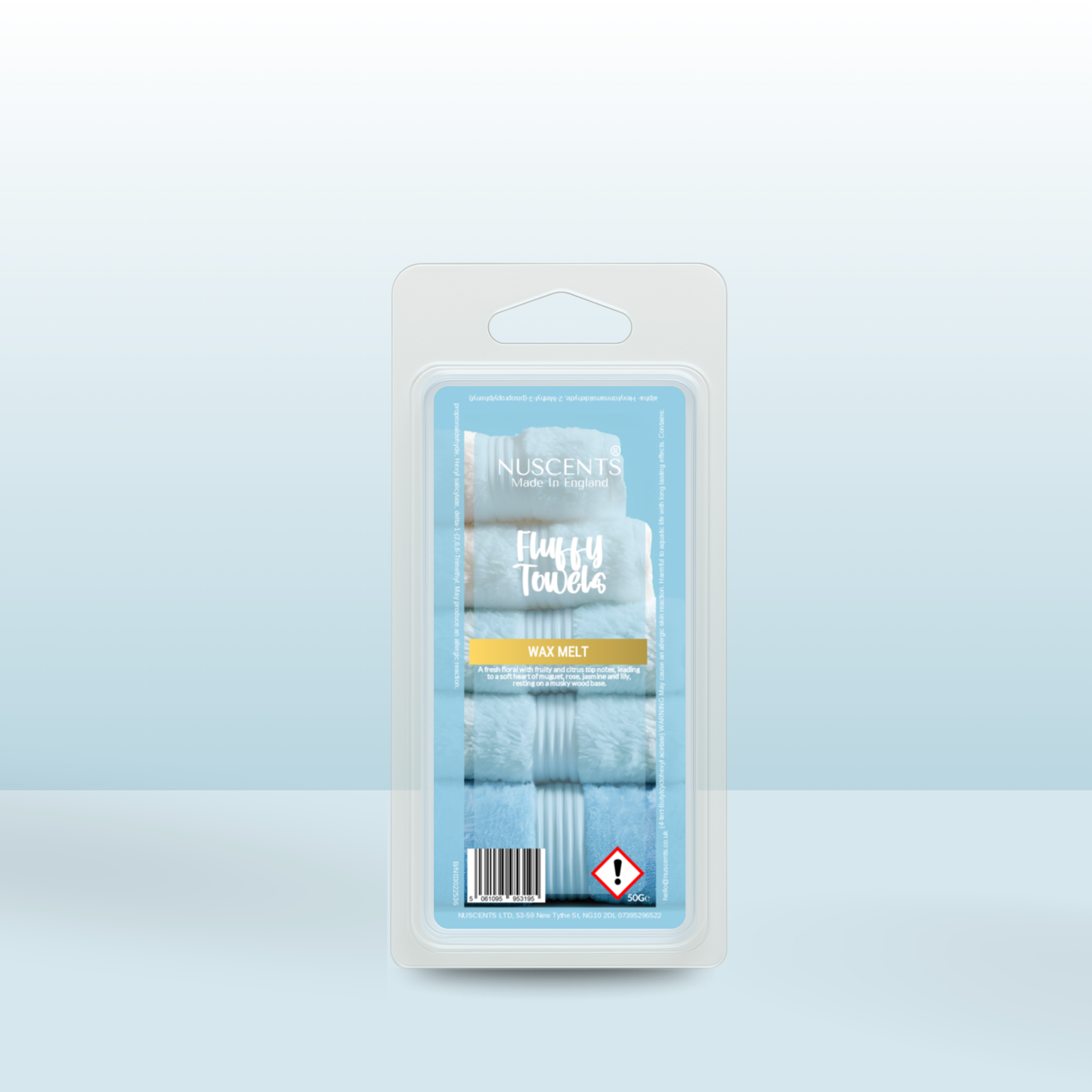 50g Fluffy Towels Scented Wax Melt - Nuscents