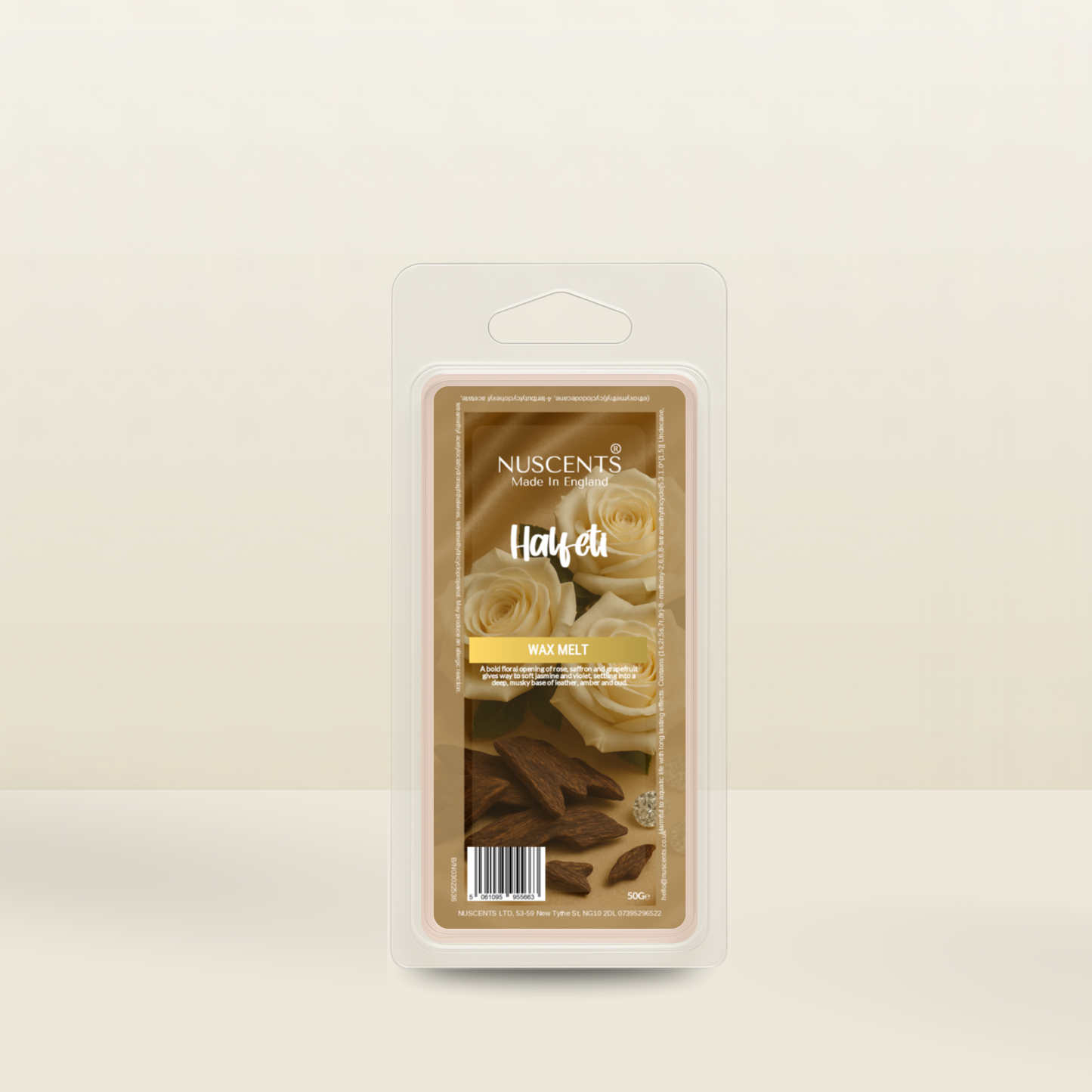 50g *NEW Halfeti Scented Wax Melt - Nuscents