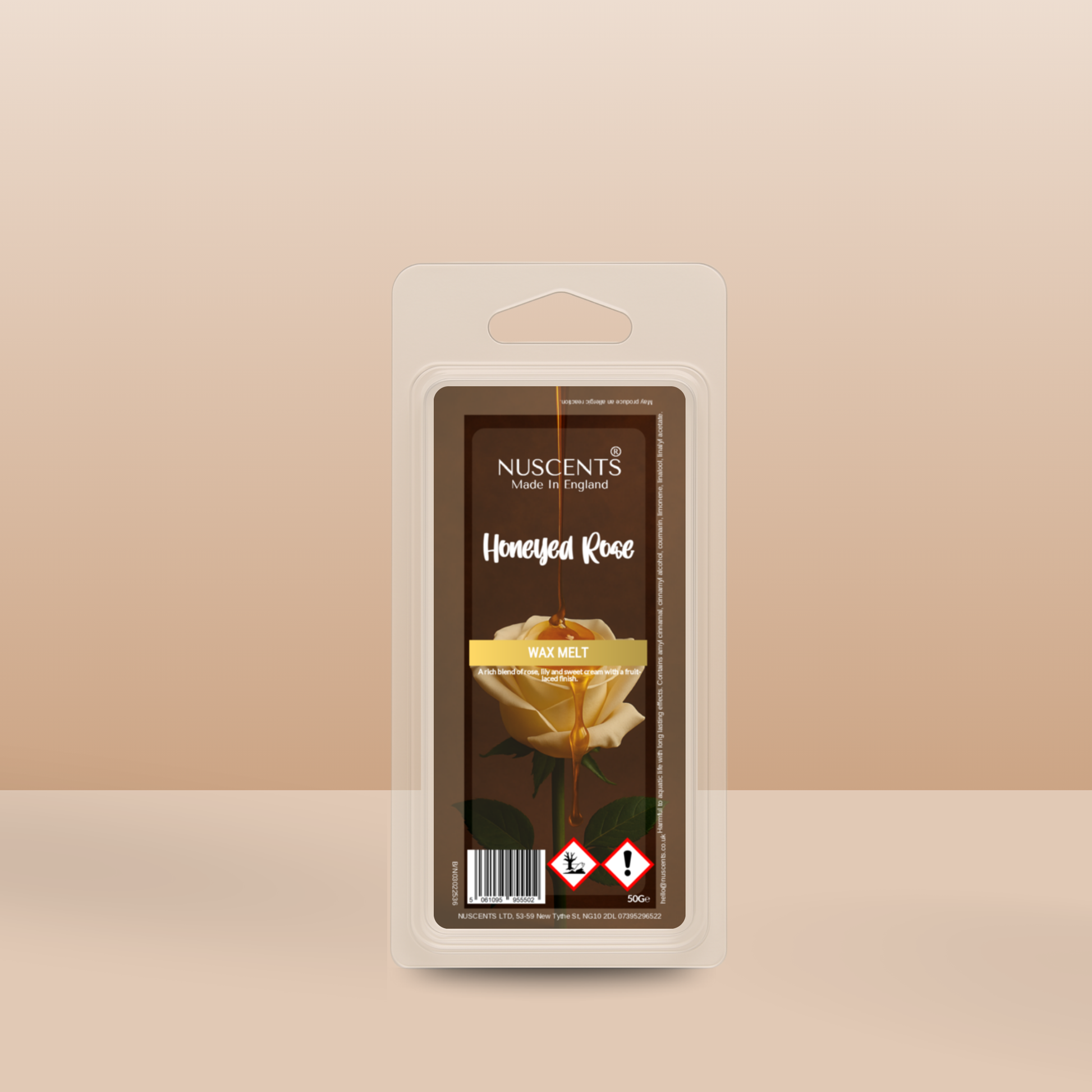 50g *NEW Honeyed Rose Scented Wax Melt - Nuscents