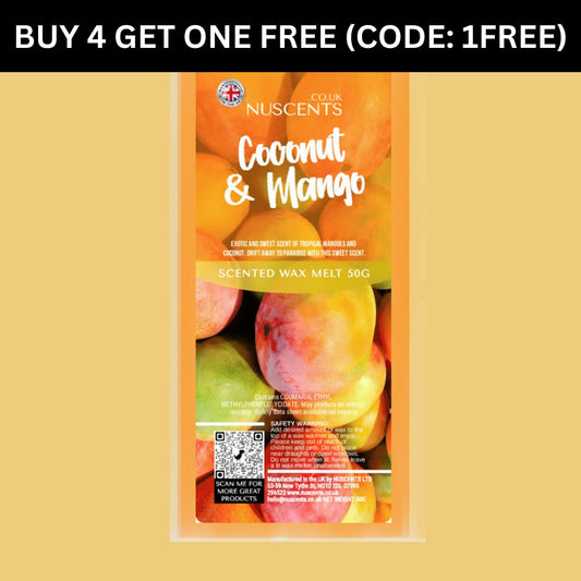 50g Coconut & Mango Scented Wax Melt