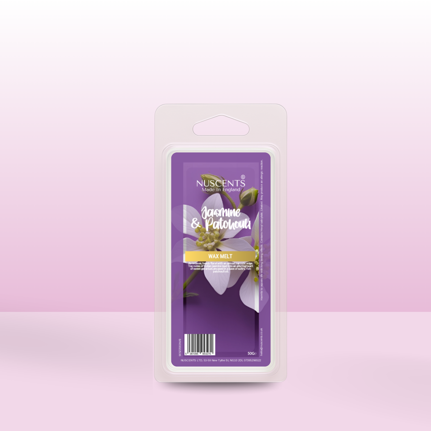 50g *Jasmine & Patchouli Scented Wax Melt