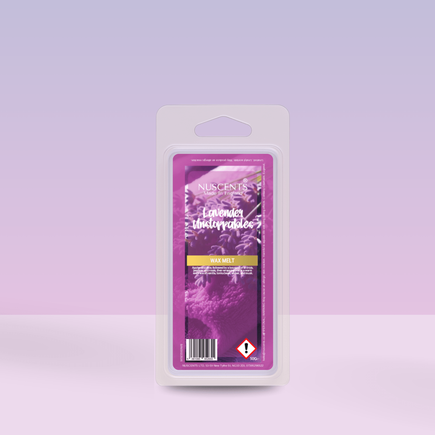 50g Lavender Unstoppables Scented Wax Melt - Nuscents