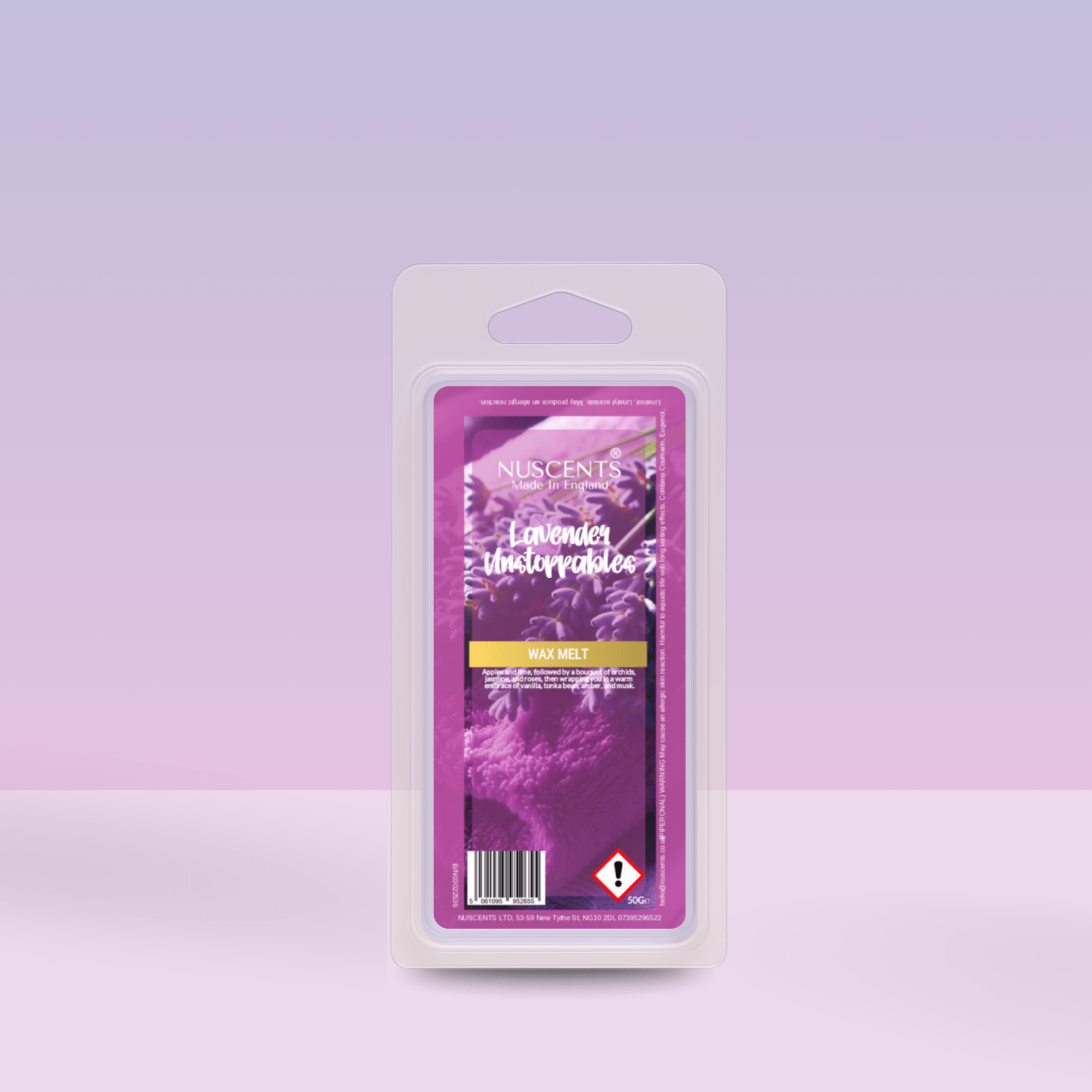 50g Lavender Unstoppables Scented Wax Melt - Nuscents