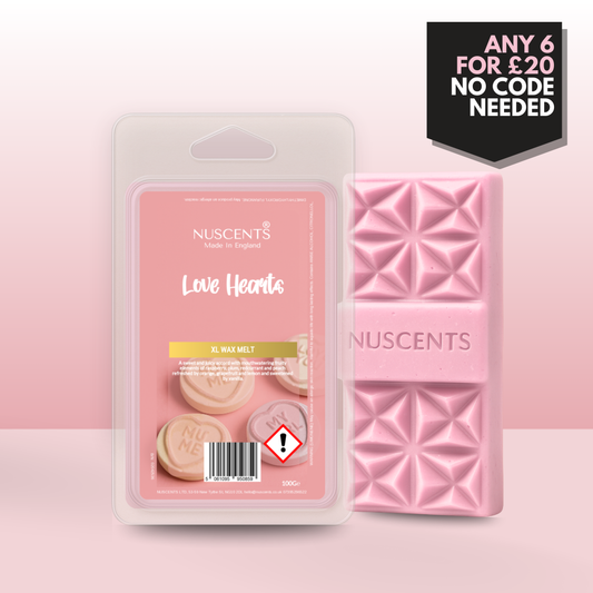 *LIMITED EDITION Love Hearts Wax Melt 100g XL