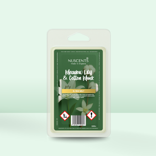*LIMITED EDITION Meadow Lily & Cotton Musk XL Wax Melt - Nuscents