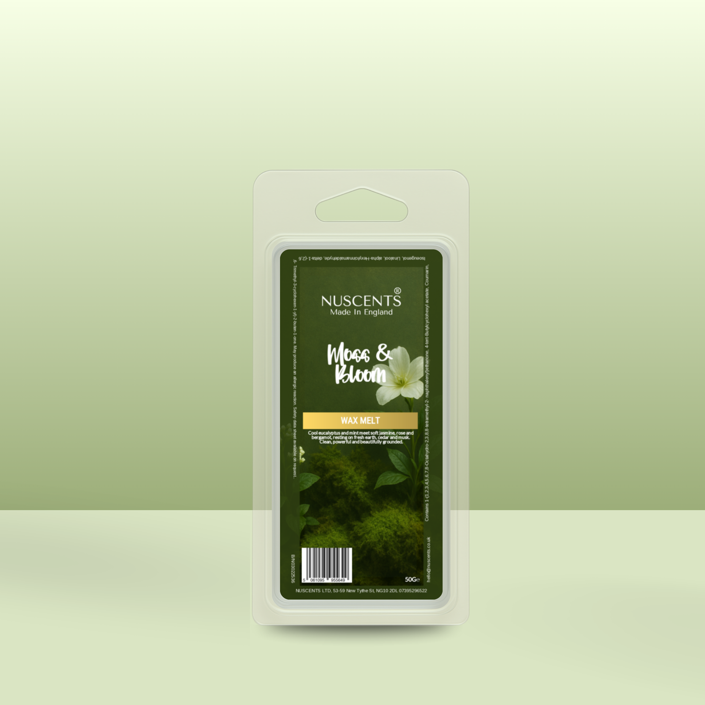 50g *NEW Moss & Bloom Scented Wax Melt - Nuscents