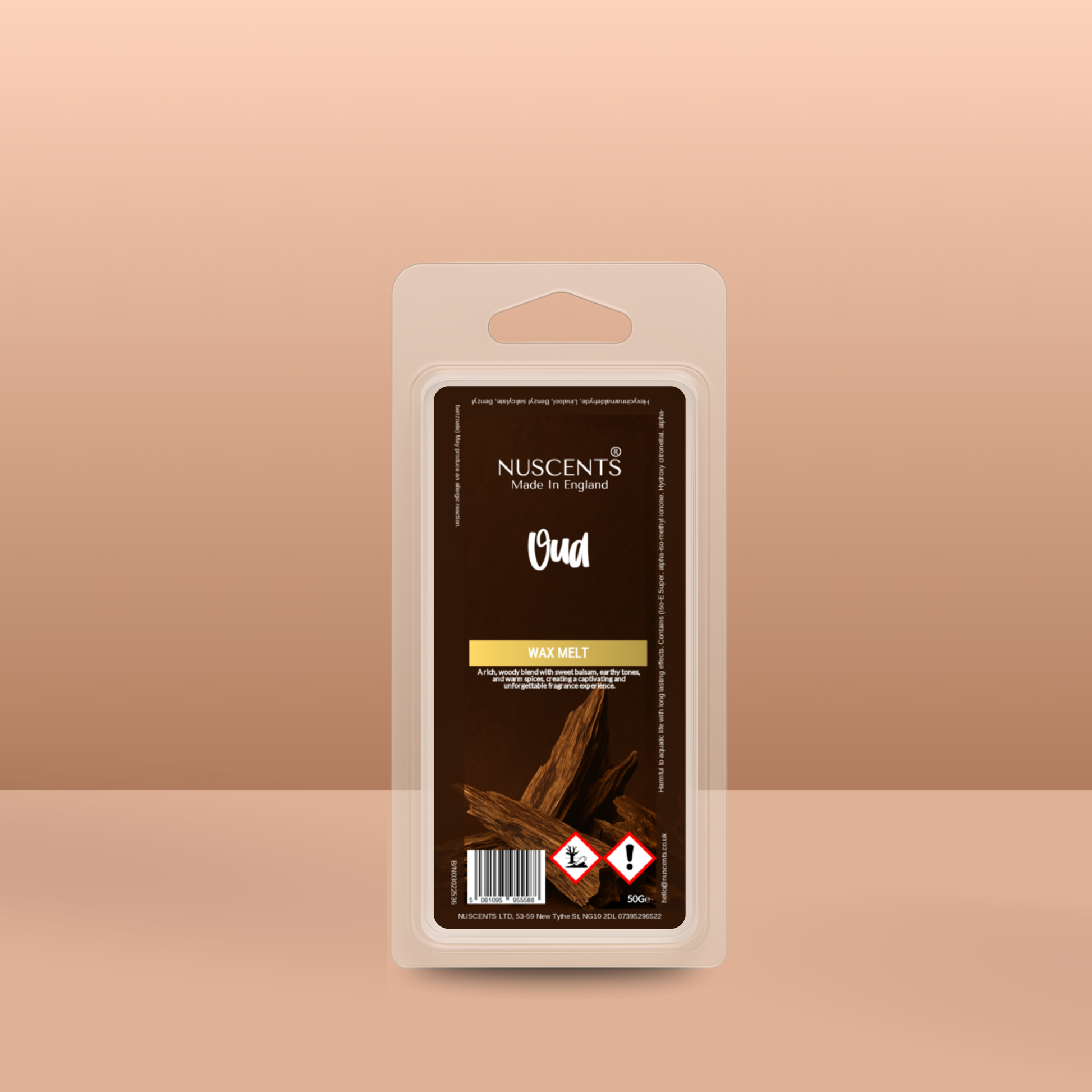 50g *NEW Oud Scented Wax Melt - Nuscents