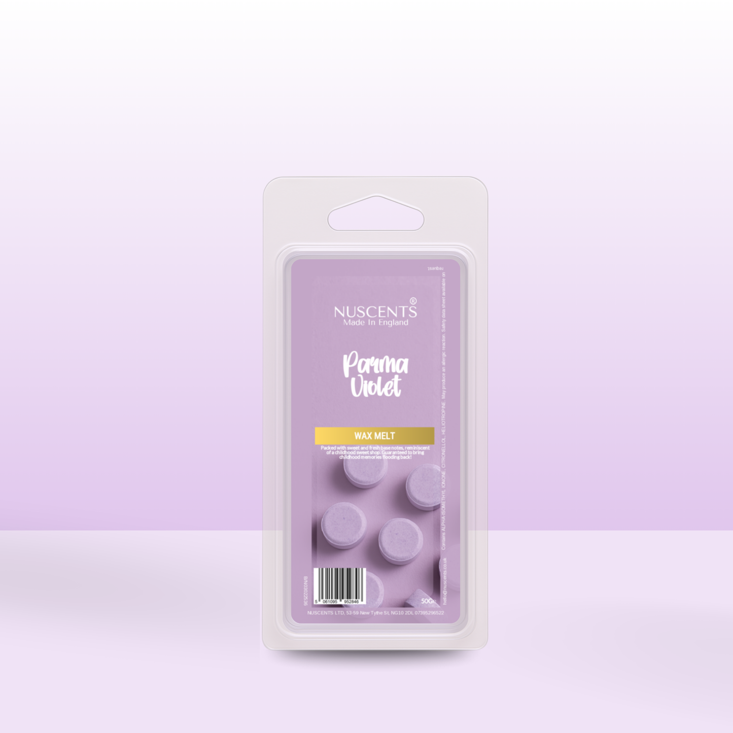 50g Parma Violet Scented Wax Melt - Nuscents