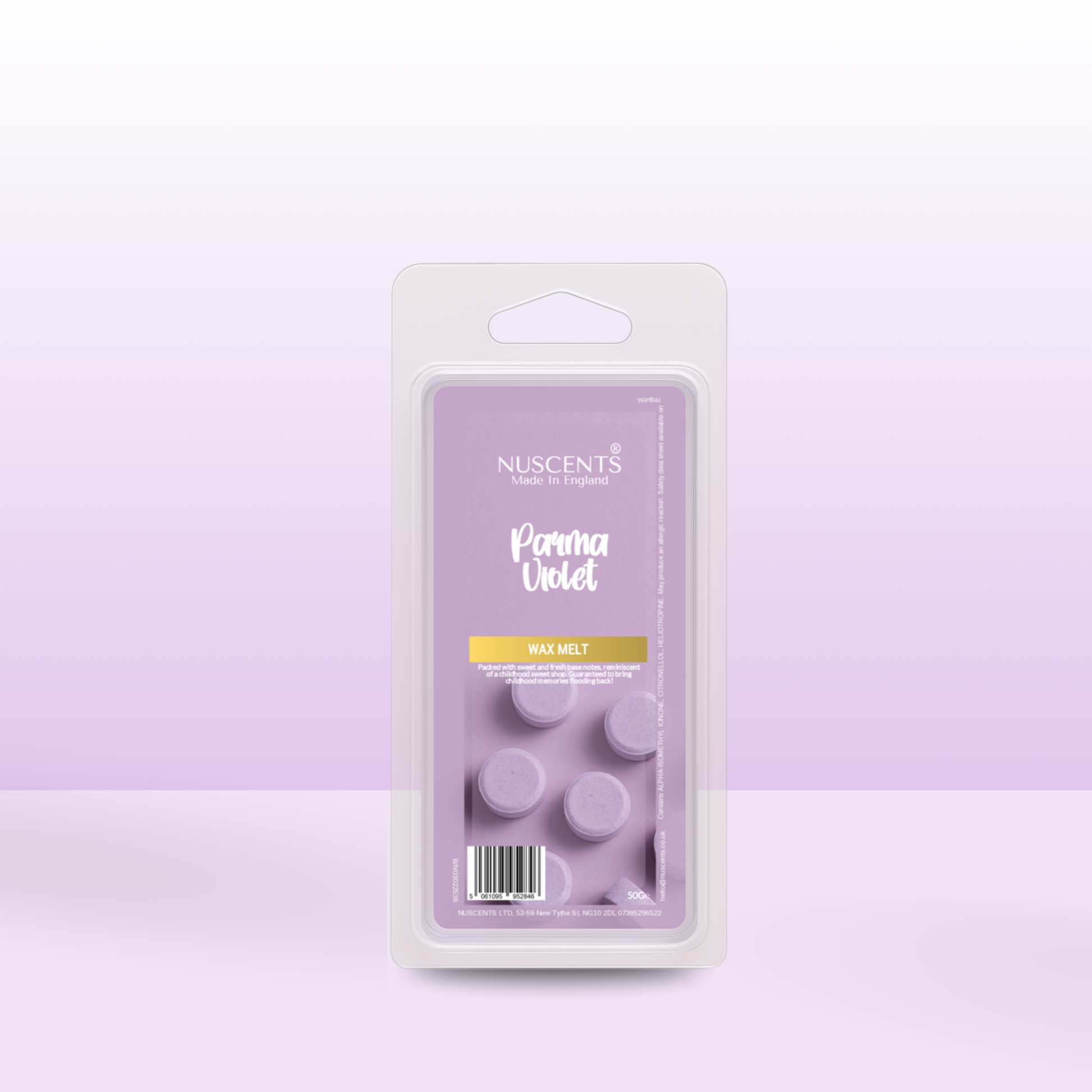50g Parma Violet Scented Wax Melt - Nuscents
