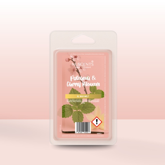 *NEW Patchouli & Cherry Blossom XL Wax Melt - Nuscents