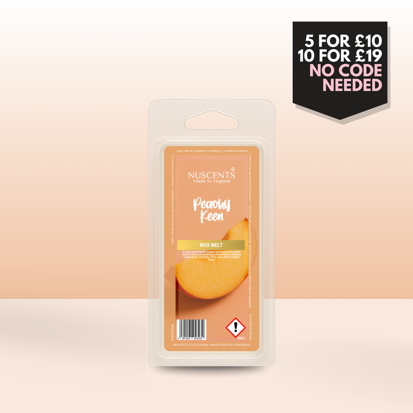 50g *LAST CHANCE Peachy Keen Scented Wax Melt