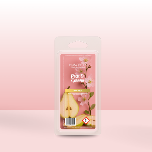 50g *NEW Pear & Sakura Scented Wax Melt - Nuscents