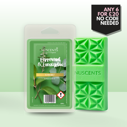 *LIMITED EDITION Peppermint & Eucalyptus Wax Melt 100g XL