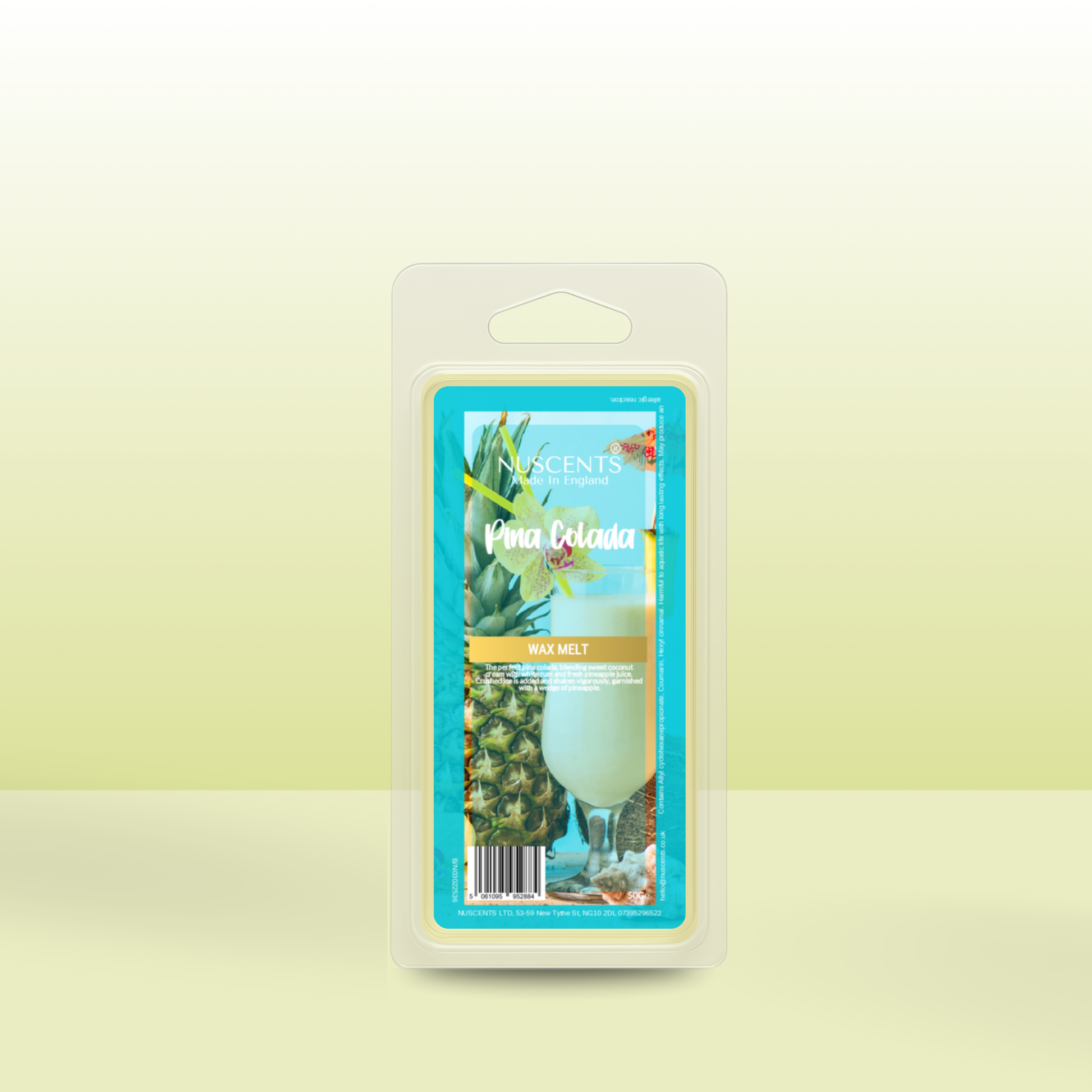 50g *LAST CHANCE Pina Colada Scented Wax Melt - Nuscents