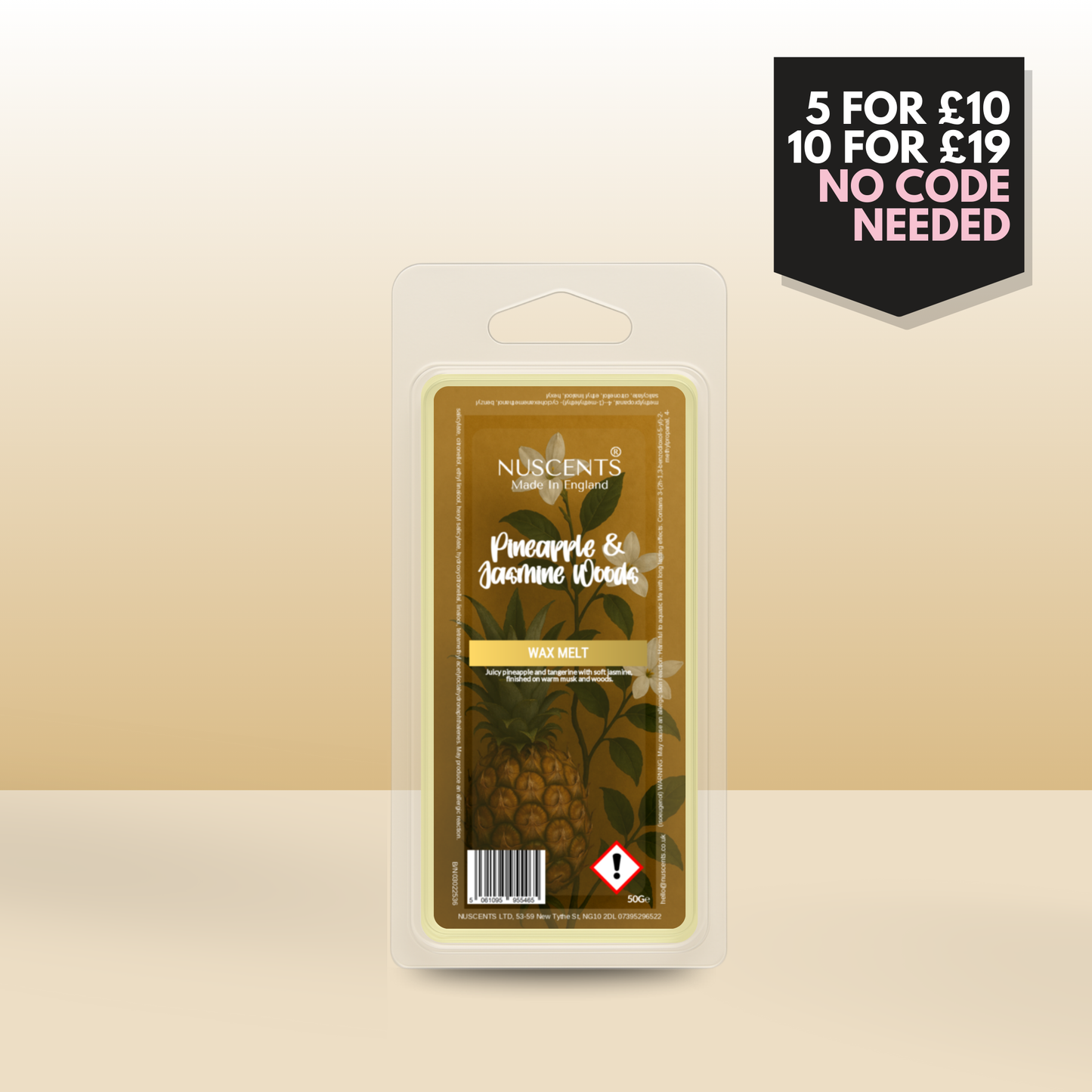 50g *NEW Pineapple & Jasmine Woods Scented Wax Melt