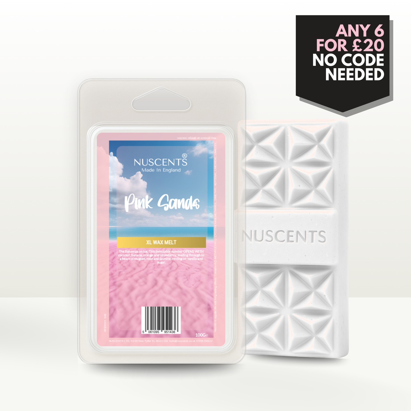 Pink Sands Wax Melt 100g XL