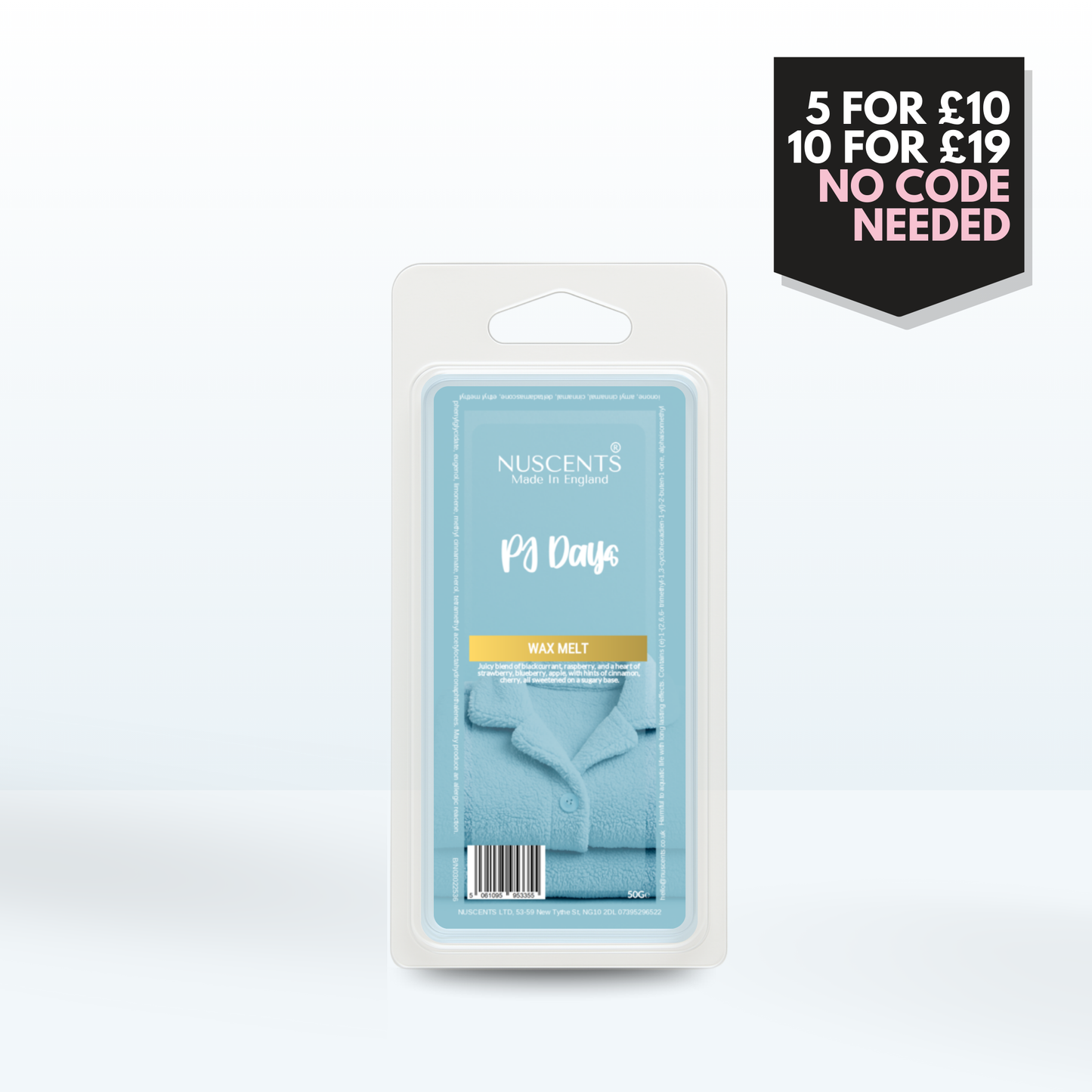 50g PJ Days Scented Wax Melt
