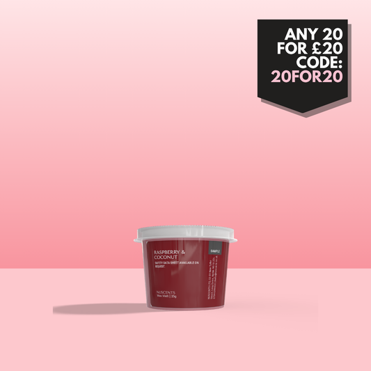 *Raspberry & Coconut Wax Melt Sample 25g