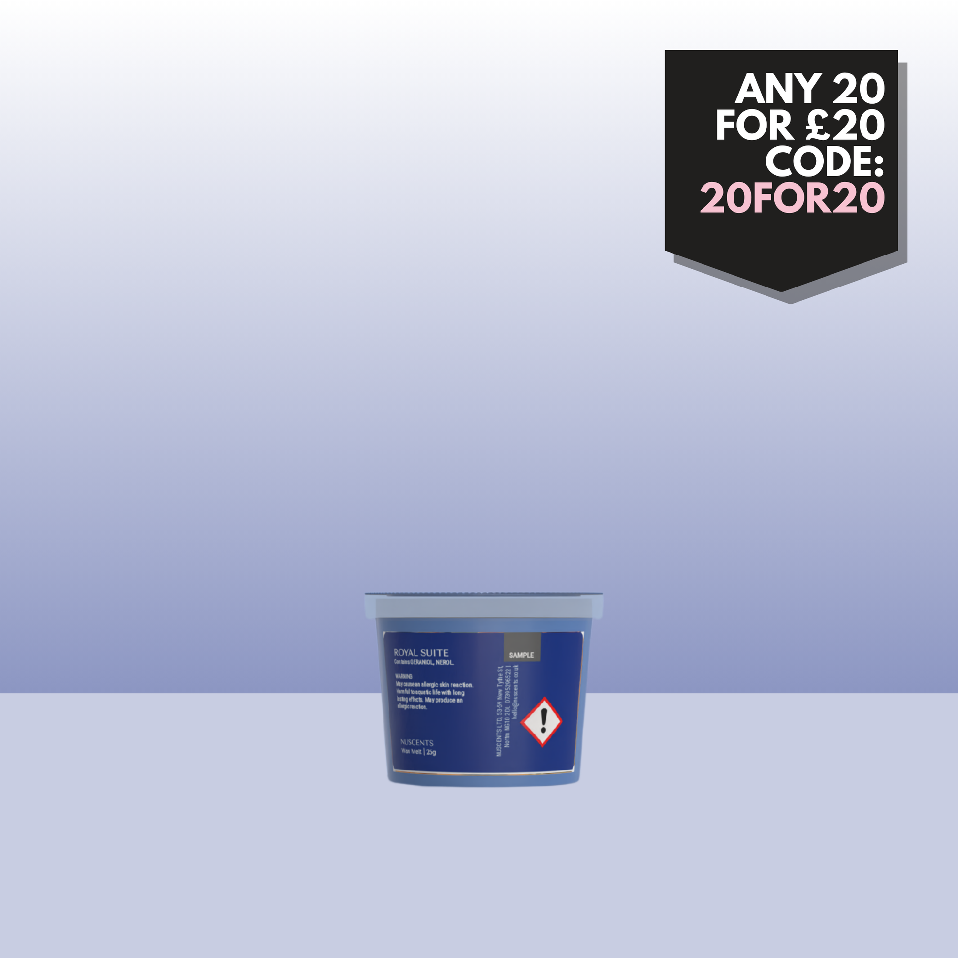 LAST CHANCE Royal Suite Wax Melt Sample 25g - Nuscents