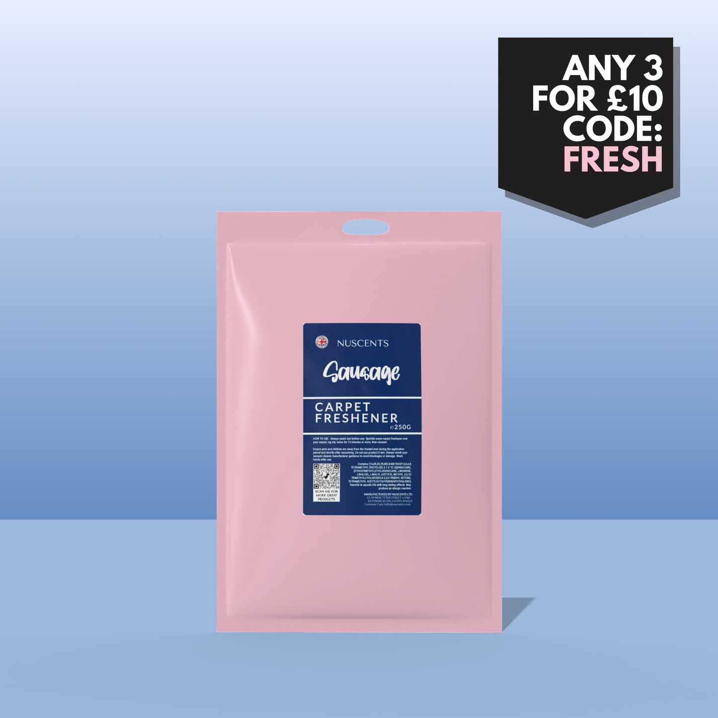 Sausage Carpet Freshener 250g