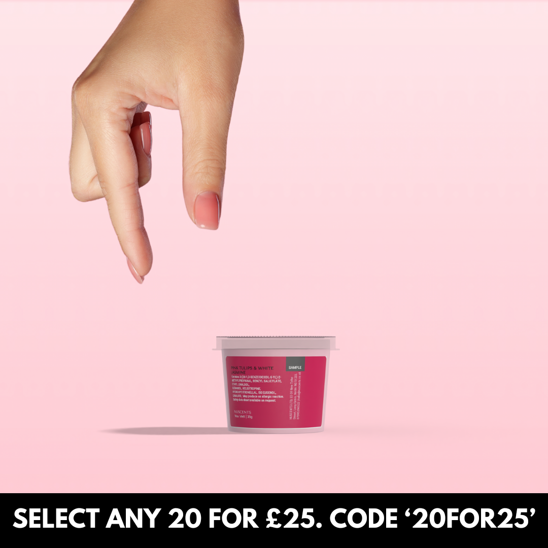 Pink Tulips & White Jasmine Wax Melt Sample 25g