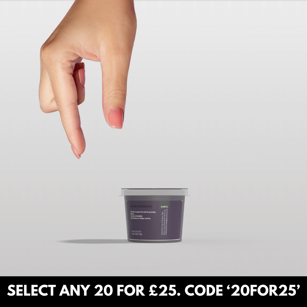 Black Coconut Wax Melt Sample 25g