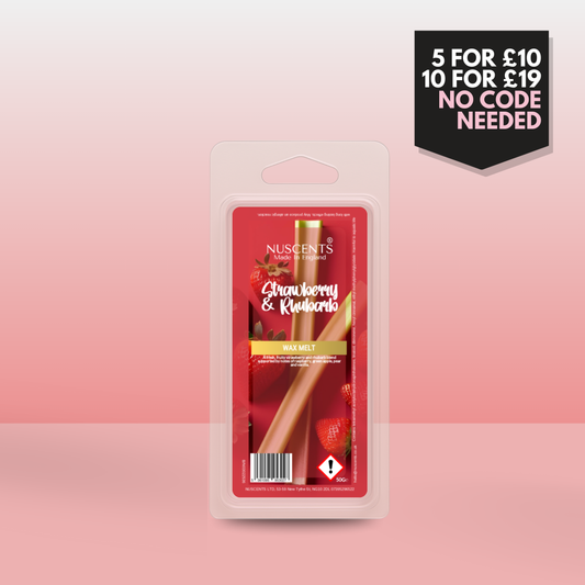 50g Strawberry & Rhubarb Scented Wax Melt