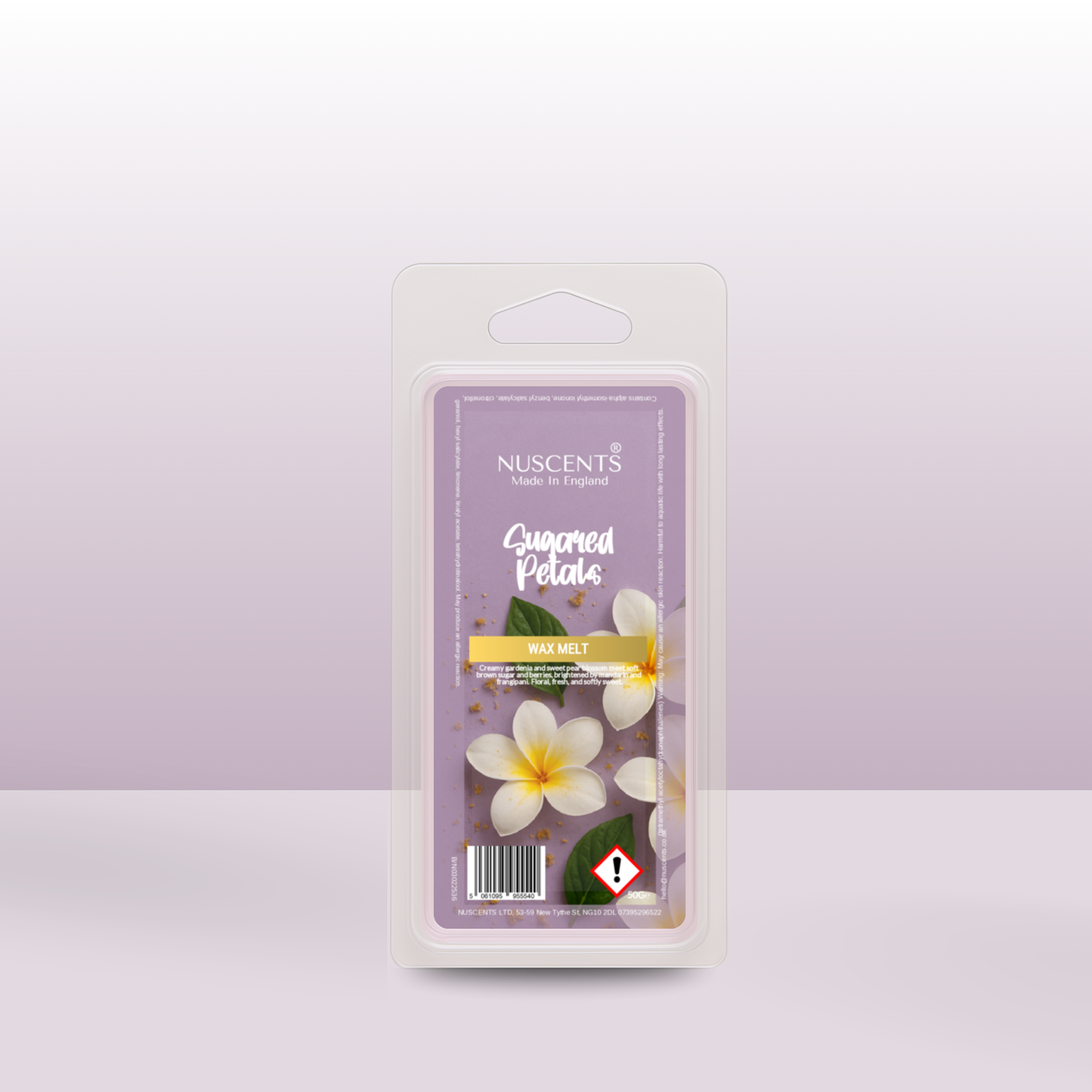 50g *NEW Sugared Petals Scented Wax Melt - Nuscents