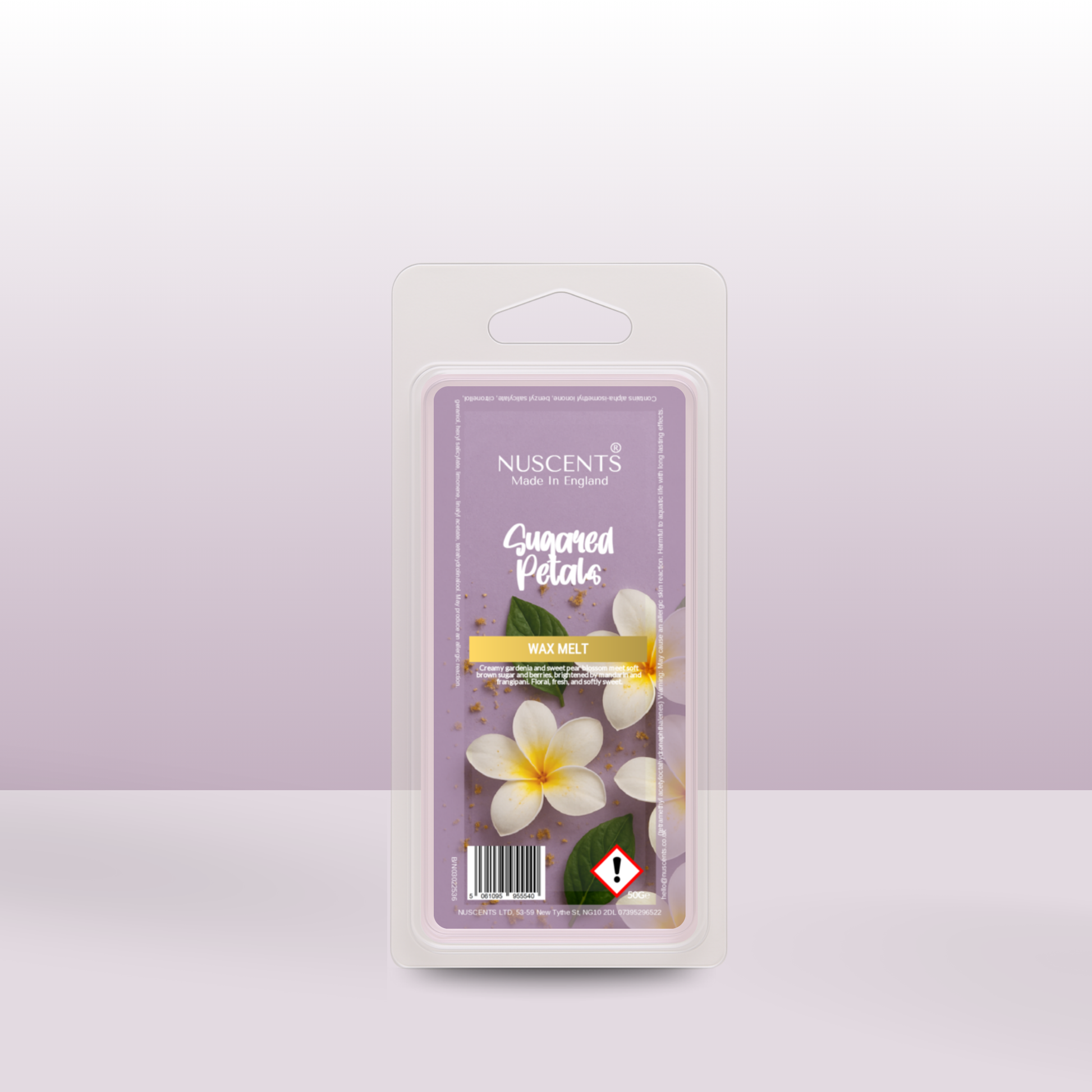 50g *NEW Sugared Petals Scented Wax Melt - Nuscents
