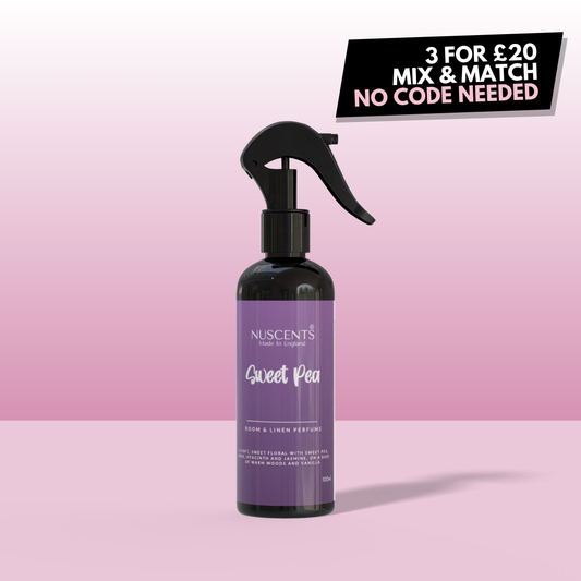 LIMITED EDITION Sweet Pea Room & Linen Perfume Spray