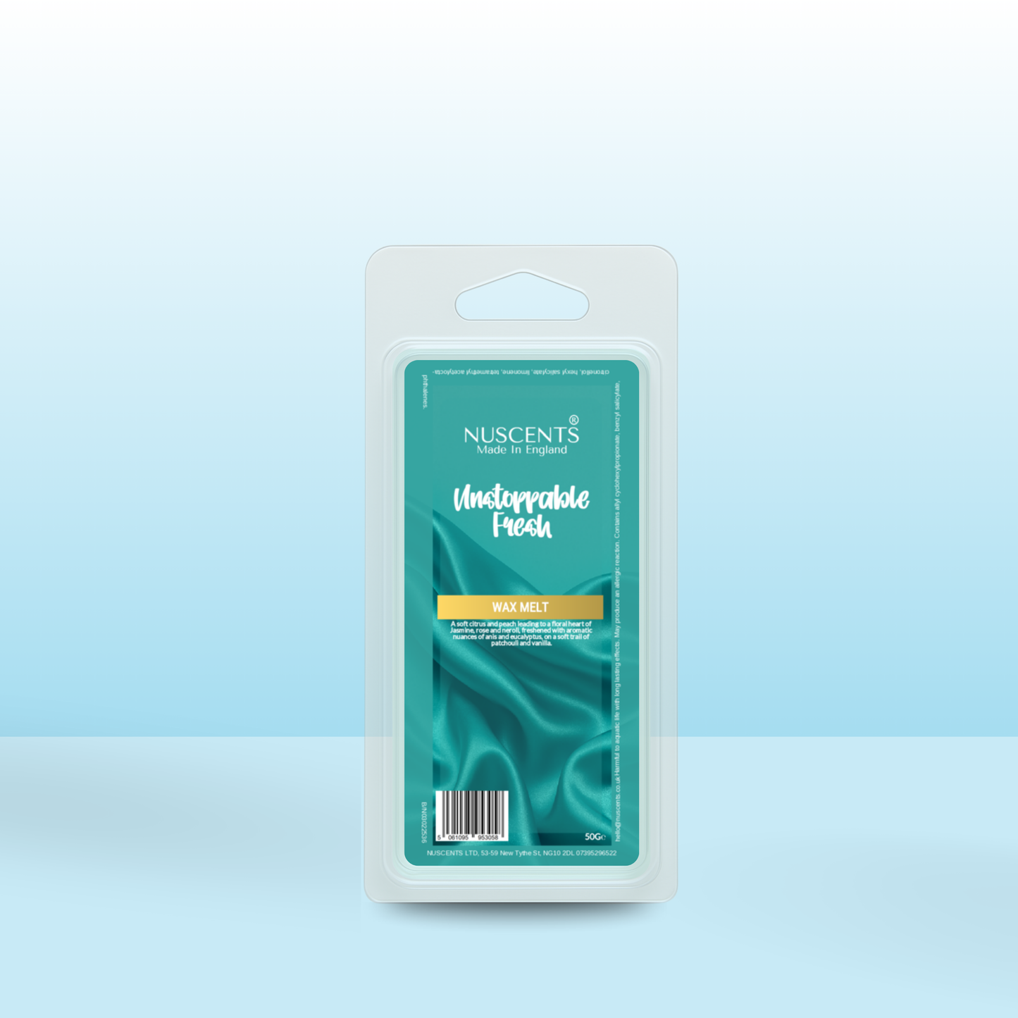 50g Unstoppable Fresh Scented Wax Melt - Nuscents