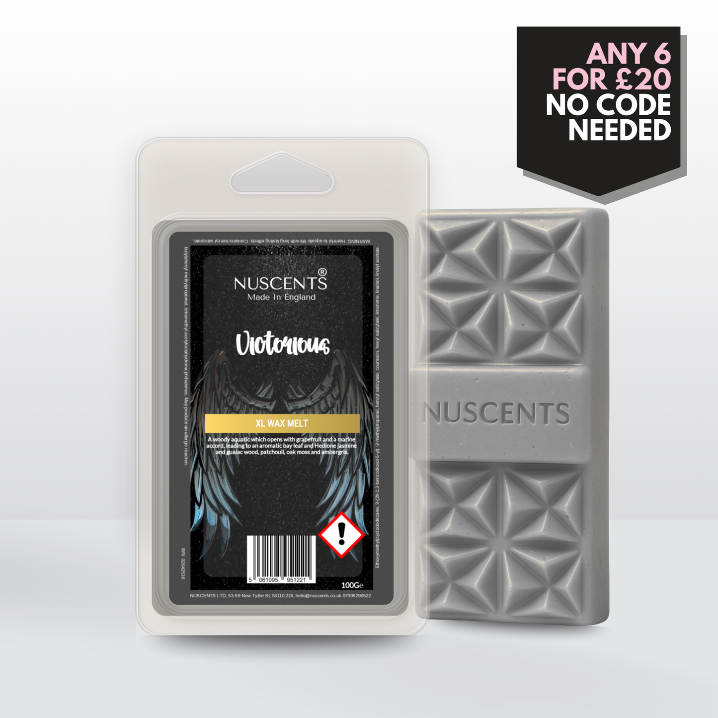 Victorious (INVICTUS) Wax Melt 100g XL