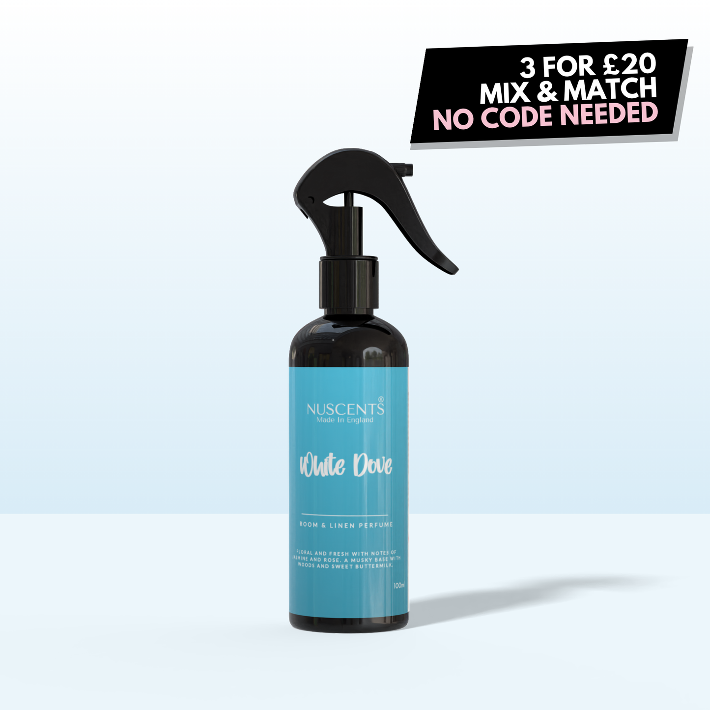 White Dove Room & Linen Perfume Spray