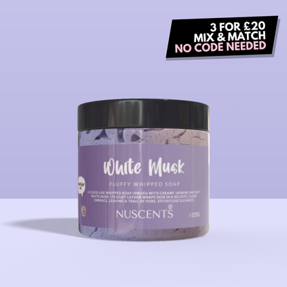 White Musk Whipped Soap