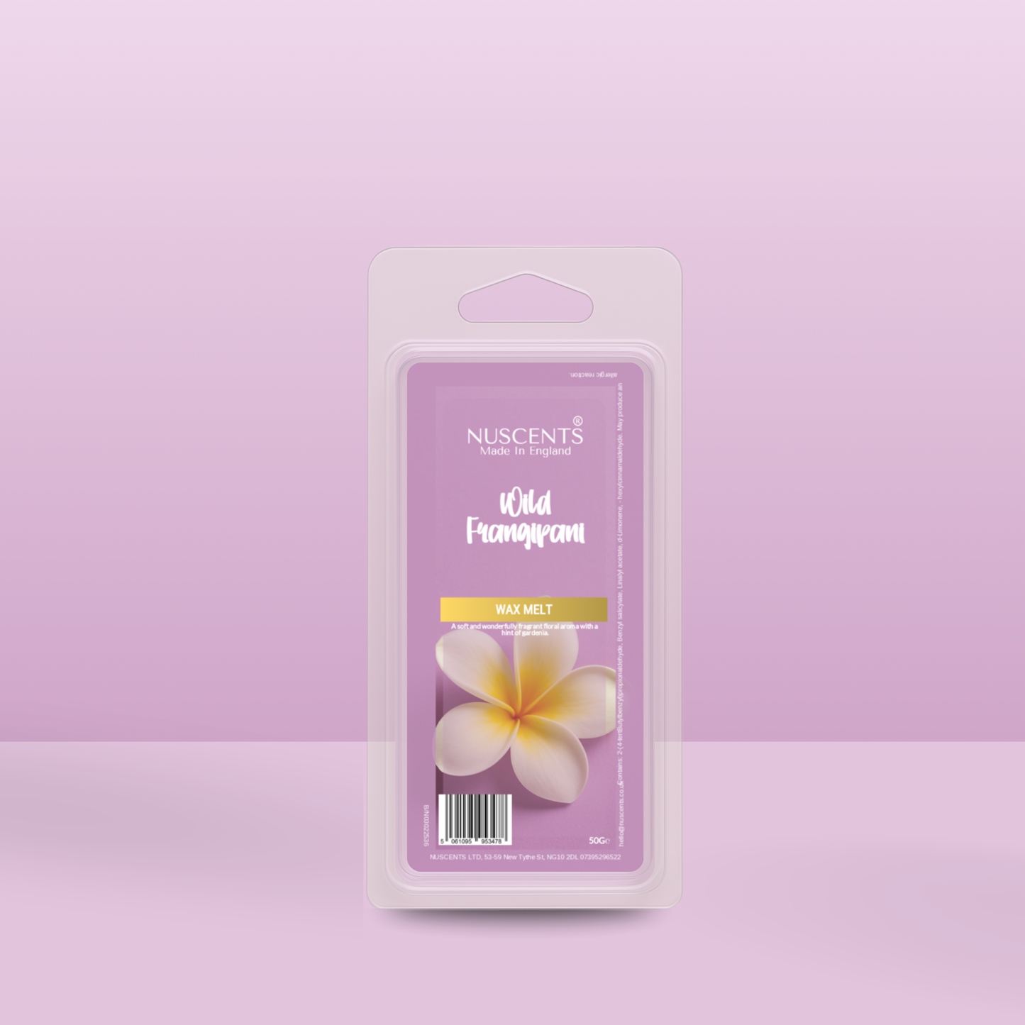 50g *NEW Wild Frangipani Scented Wax Melt - Nuscents