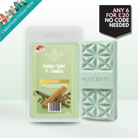 *CHRISTMAS Winter Spice & Vanilla Wax Melt 100g XL