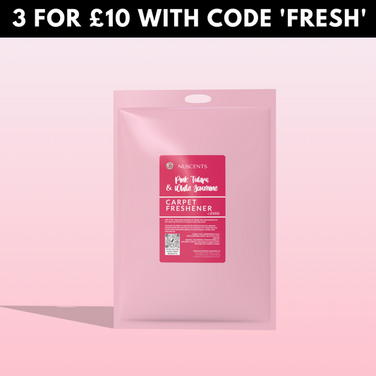 Pink Tulips & White Jasmine Carpet Freshener 250g